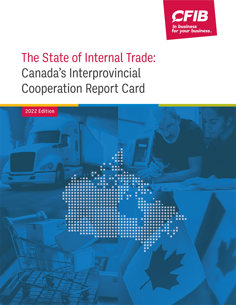 Cover of The State of Internal Trade: Canada’s Interprovincial Cooperation Report Card for 2022